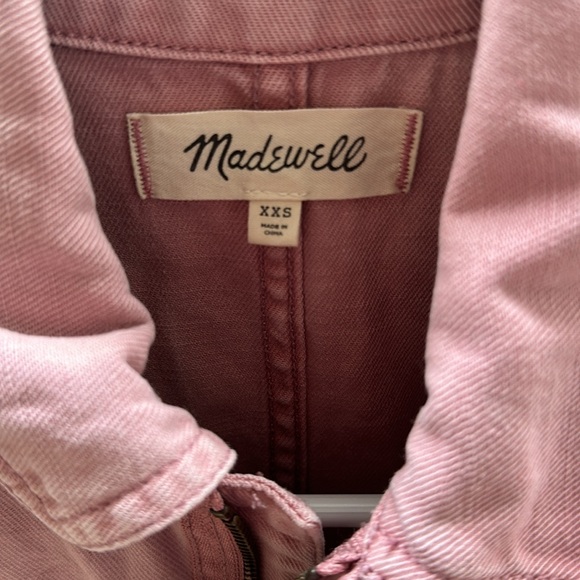 Madewell denim pink romper - Picture 2 of 4